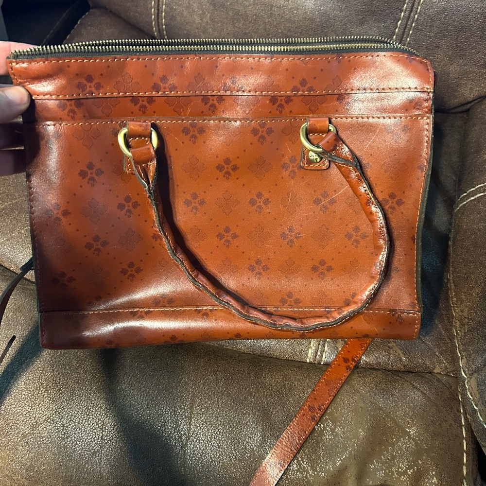 Patricia Nash Tan Leather hand bag